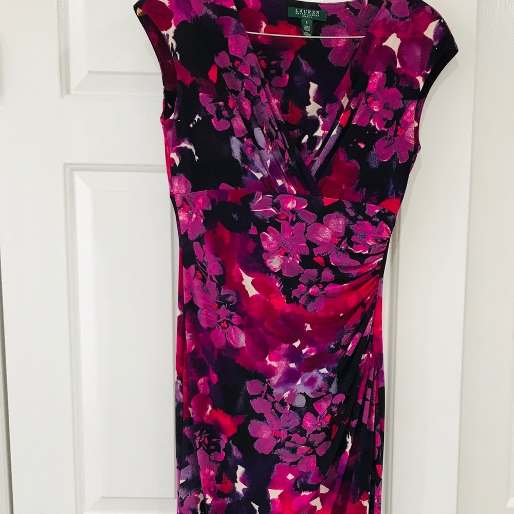 Ralph Lauren sheath, faux wrap Dress Size 6